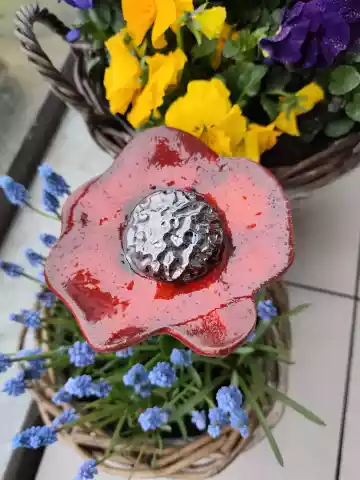 kwiat ceramiczny poidło