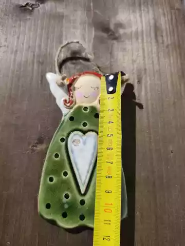 aniołek ceramiczny zawieszka