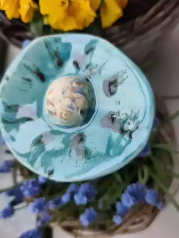 kwiaty ceramiczne na kijku