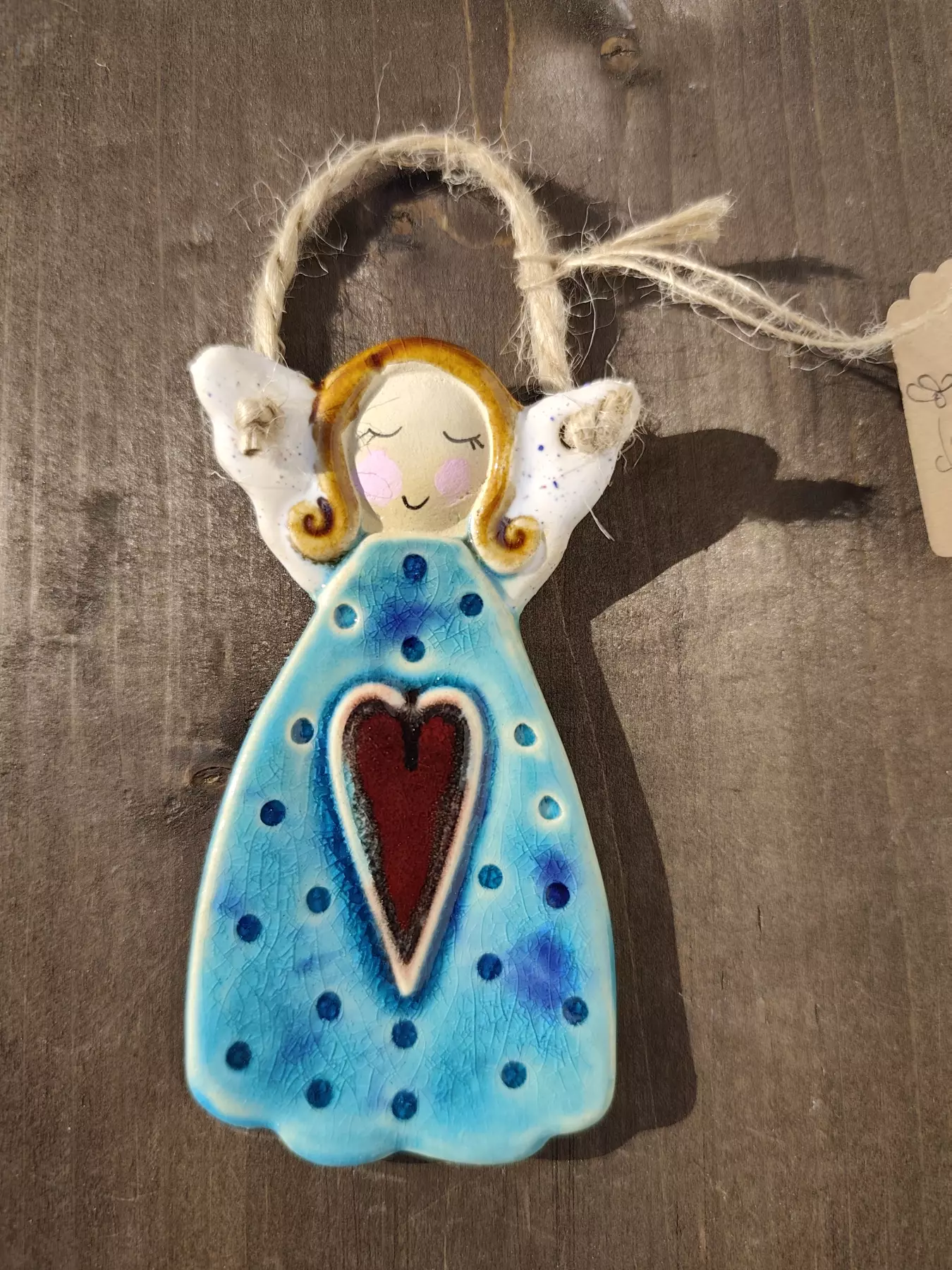aniołek ceramiczny zawieszka