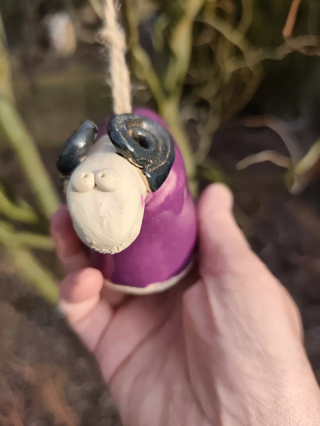 dzwonek ceramiczny baranek