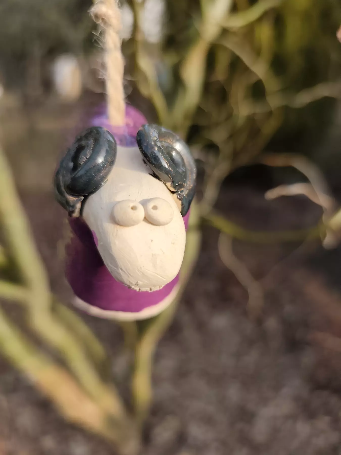 dzwonek ceramiczny baranek