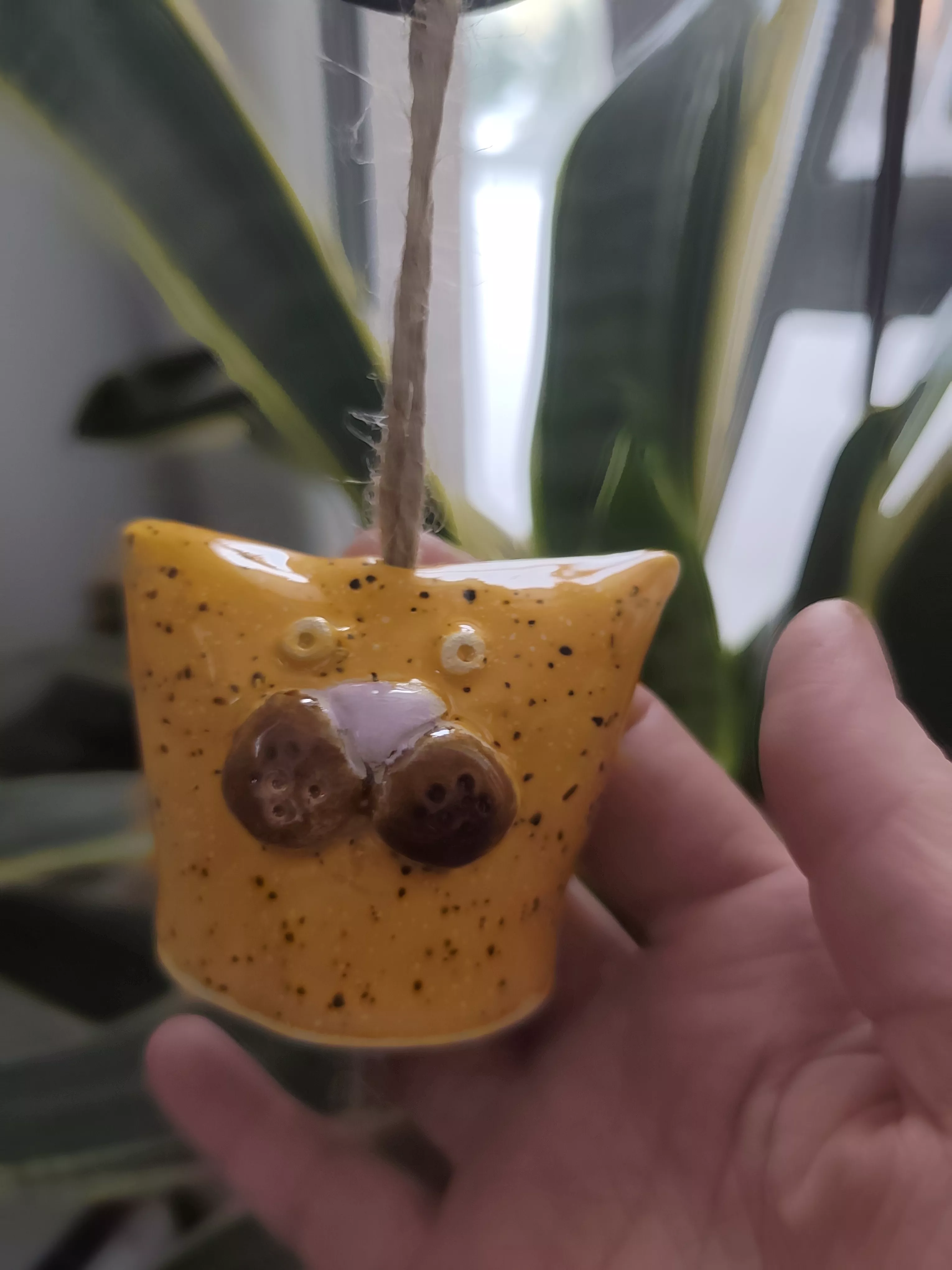 dzwonek ceramiczny kot mały