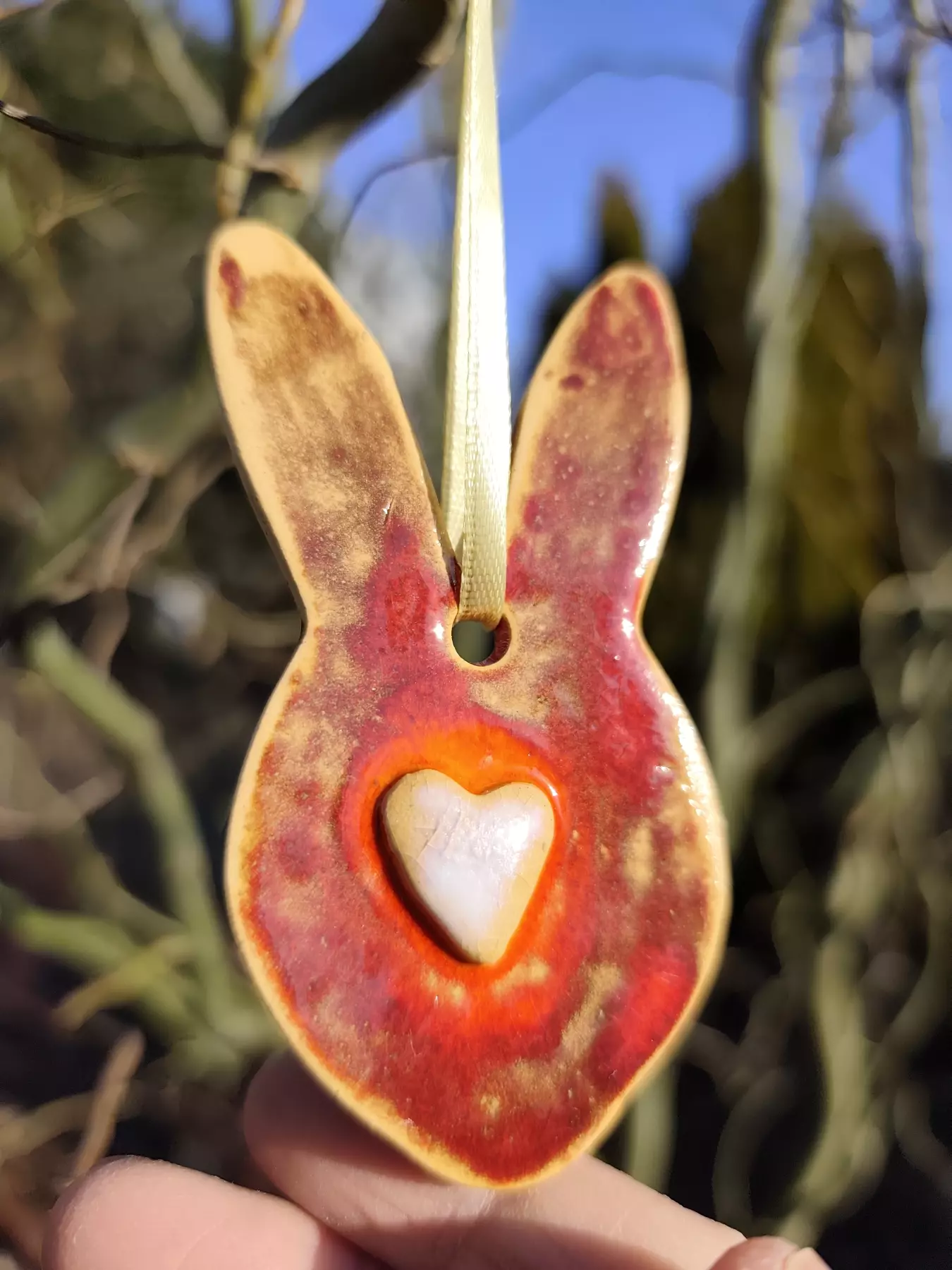 królik ceramiczny zawieszka