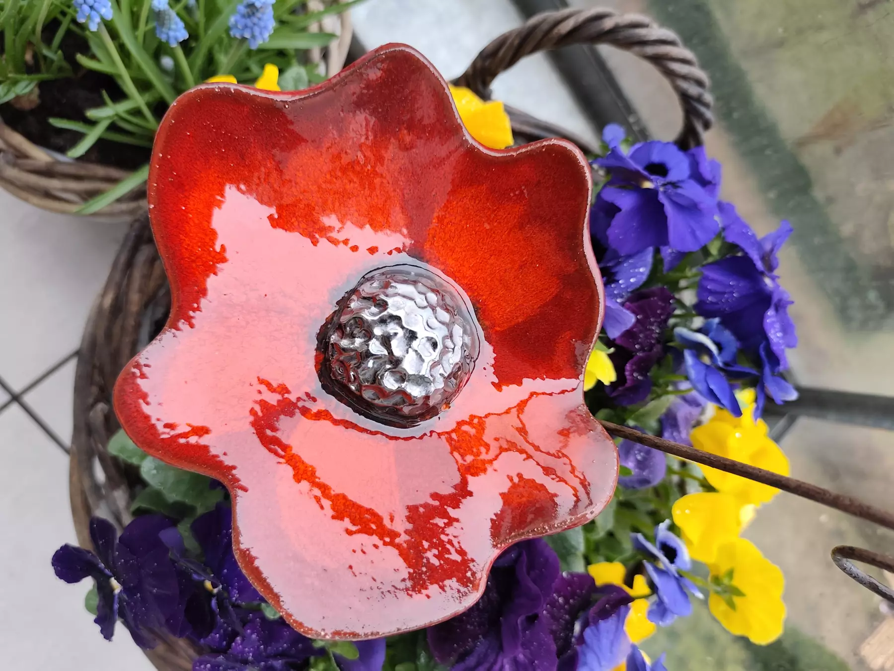 kwiat ceramiczny poidło