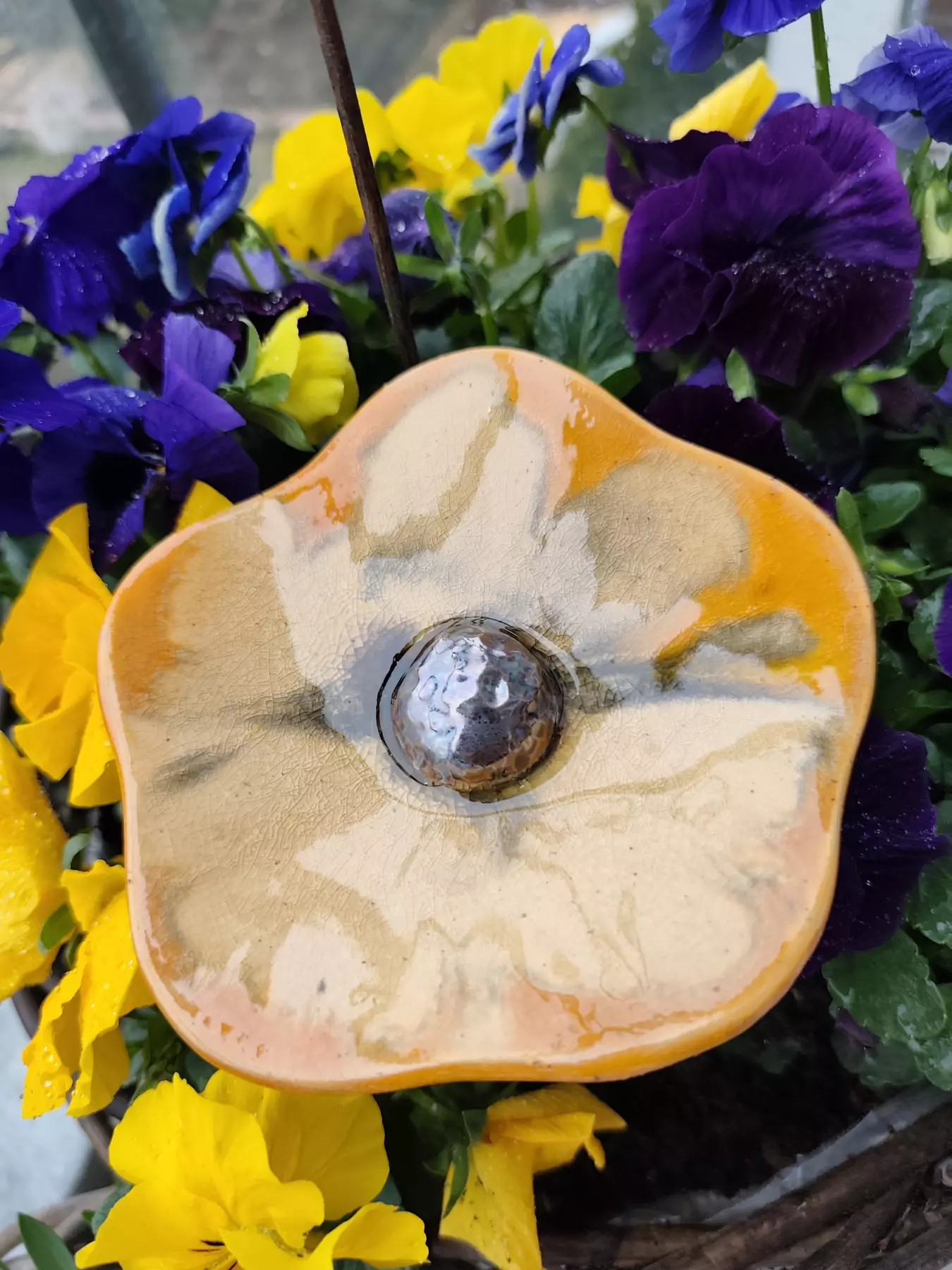 kwiat ceramiczny poidło