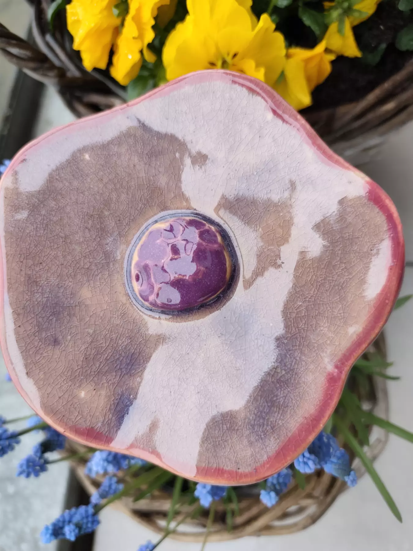 kwiat ceramiczny poidło