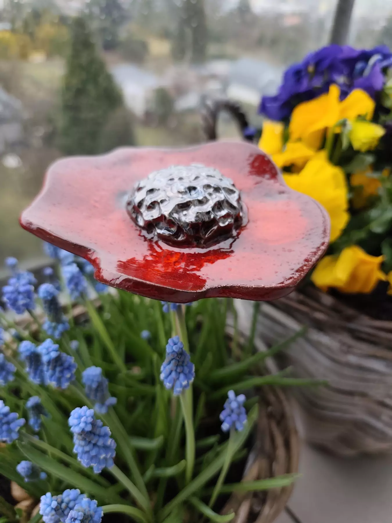 kwiat ceramiczny poidło