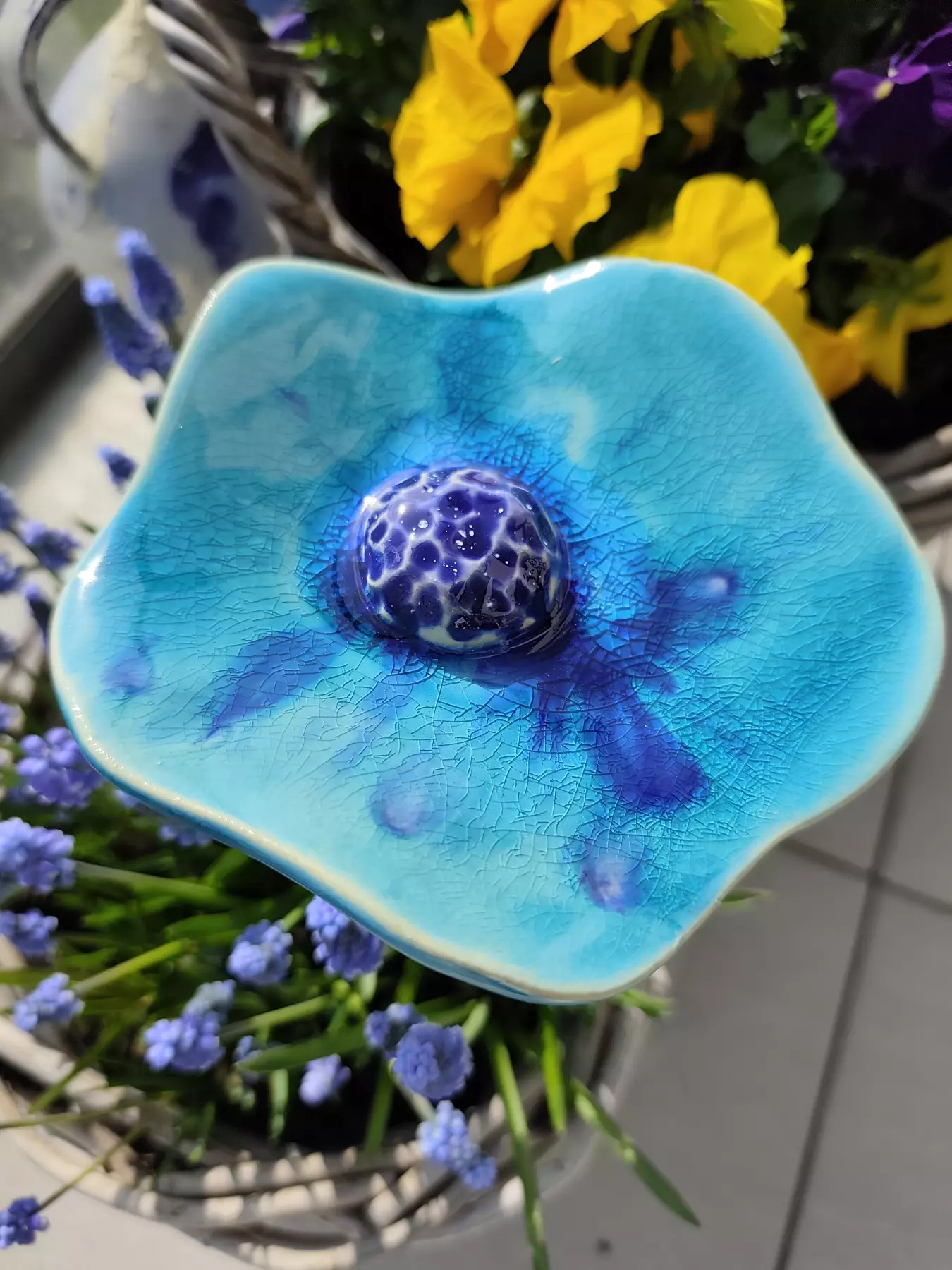 kwiat ceramiczny poidło